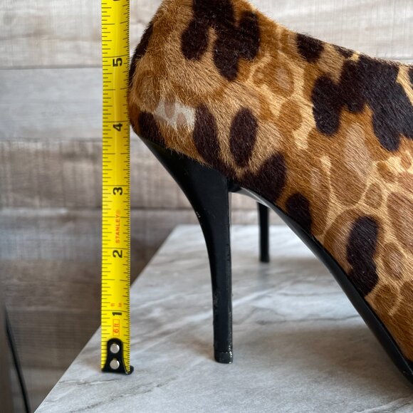 Balenciaga Stiletto Ankle Bootie - Calf Hair - Animal Print - Size 37.5 - GUC - Picture 16 of 16